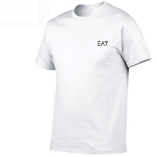 Load image into Gallery viewer, 2019 Train Graphic Series Print Fashion For Men New EA7 white Short Sleeve Men Tracksuits Set Male T-shirt fashion Clothing